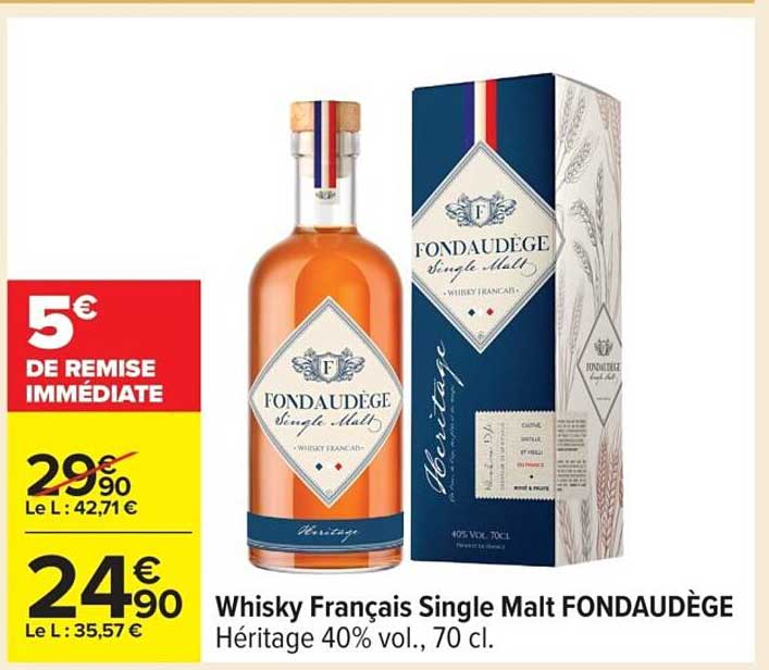 Whisky Français Single Malt FONDAUDÈGE