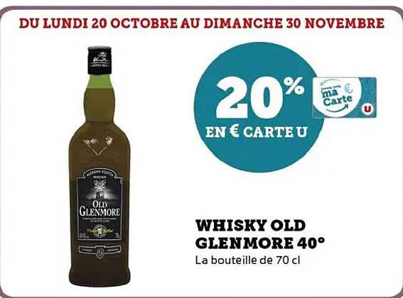 WHISKY OLD GLENMORE 40°