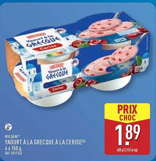 Yaourt à la Grecque à la Cerise