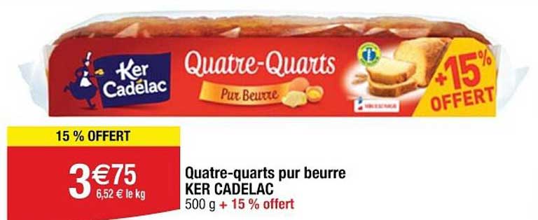 Quatre-quarts pur beurre KER CADELAC