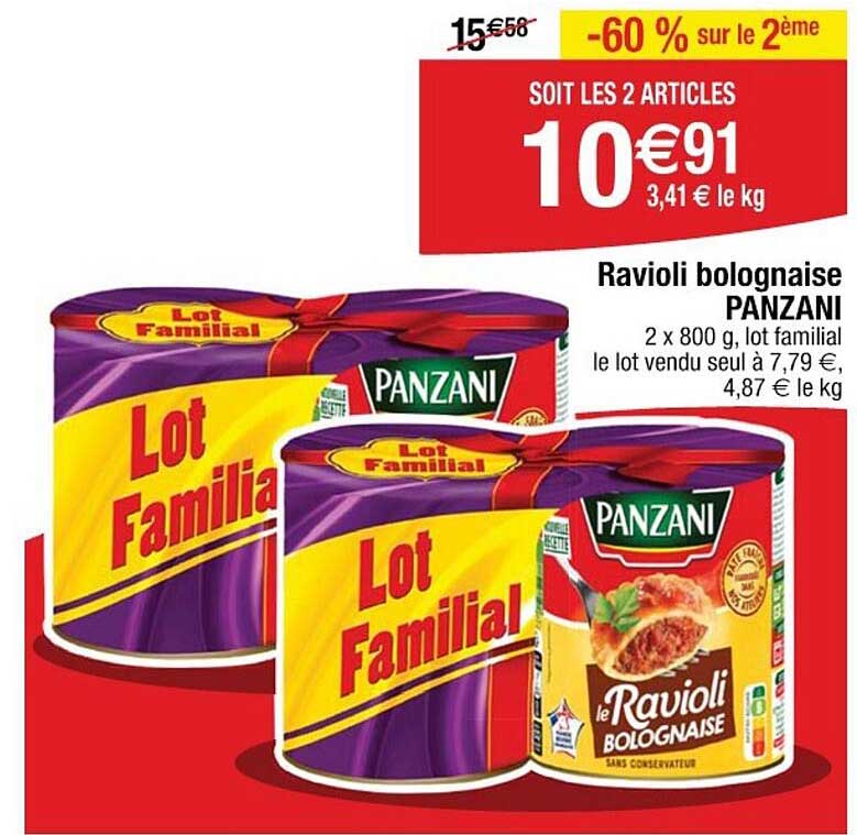 Ravioli bolognaise PANZANI