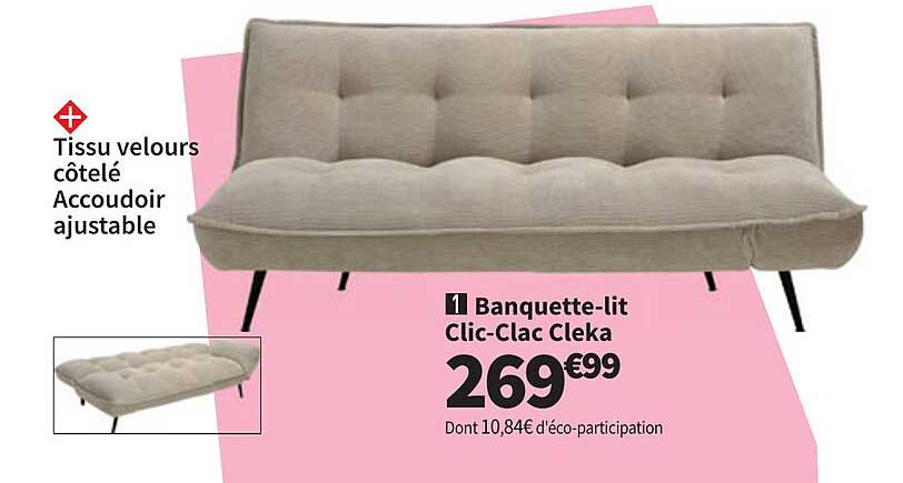 1 Banquette-lit Clic-Clac Cleka