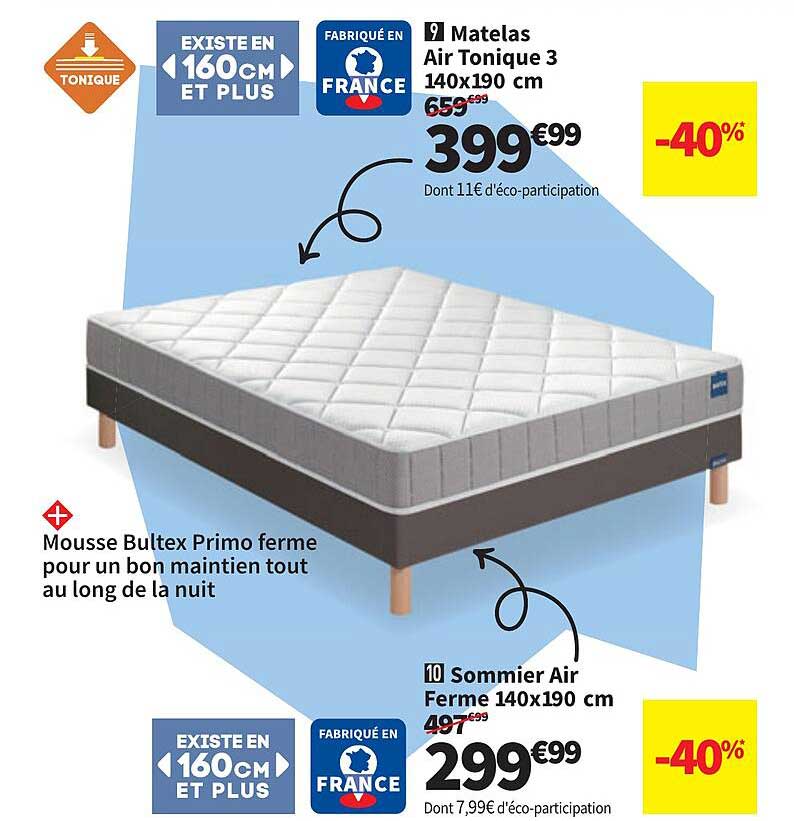 Matelas pneumatique Bestway avec pompe externe 191 x 97 x 46 cm