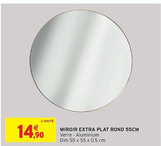 MIROIR EXTRA PLAT ROND 55CM