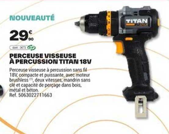 PERCEUSE VISSEUSE À PERCUSSION TITAN 18V
