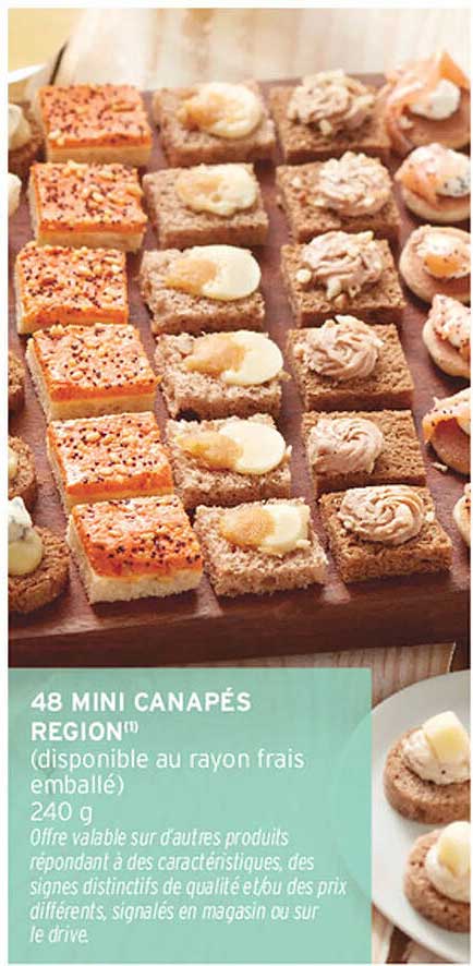 48 MINI CANAPÉS REGION