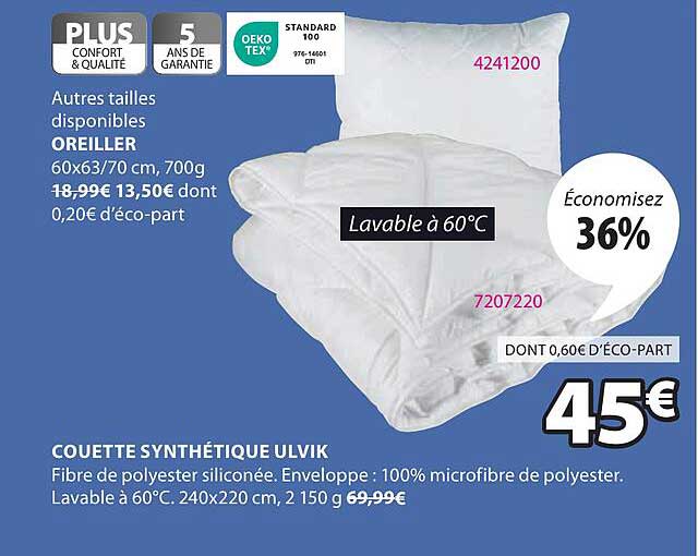 COUETTE SYNTHÉTIQUE ULVIK