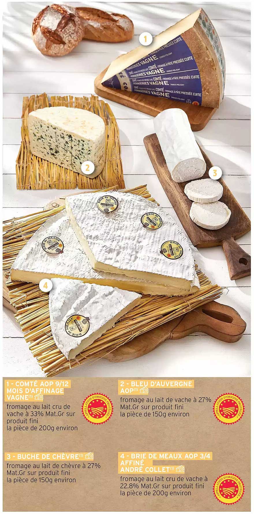 Fromages AOP en promotion