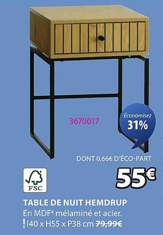 TABLE DE NUIT HEMDRUP