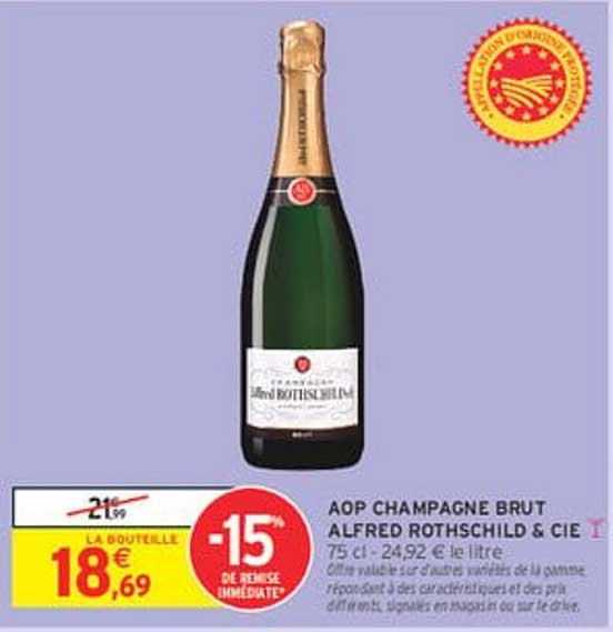 AOP CHAMPAGNE BRUT ALFRED ROTHSCHILD & CIE