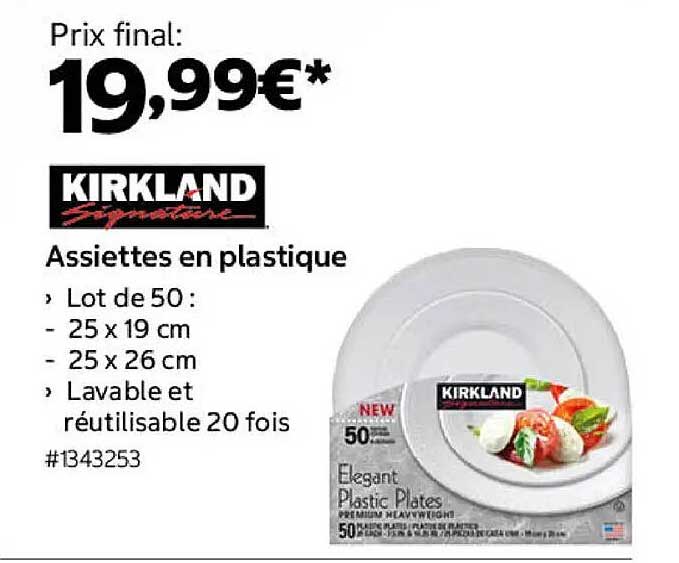 Assiettes en plastique