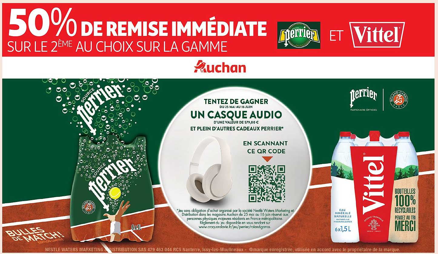 50% DE REMISE IMMEDIATE SUR LE 2ÈME AU CHOIX SUR LA GAMME