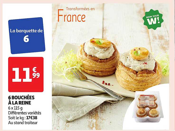 6 BOUCHÉES À LA REINE