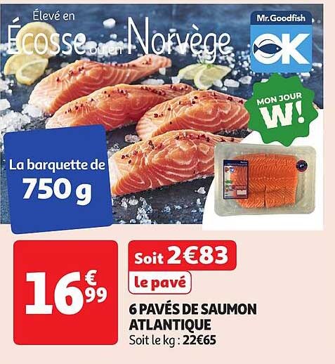 6 PAVÉS DE SAUMON ATLANTIQUE
