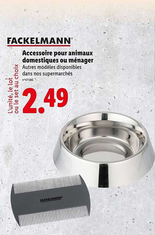 Accessoire pour animaux domestiques ou ménage