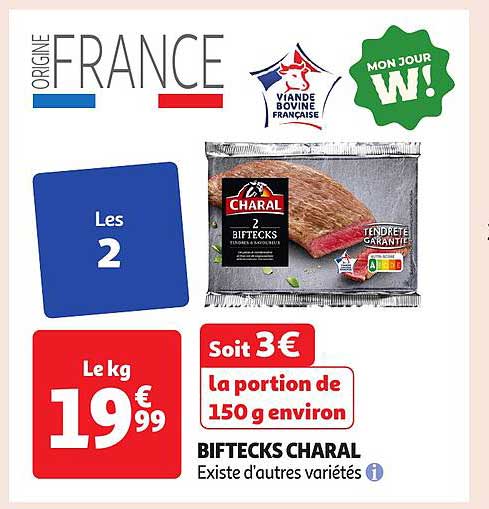 BIFTECKS CHARAL