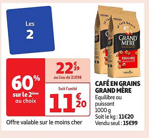 CAFE EN GRAINS GRAND MERE