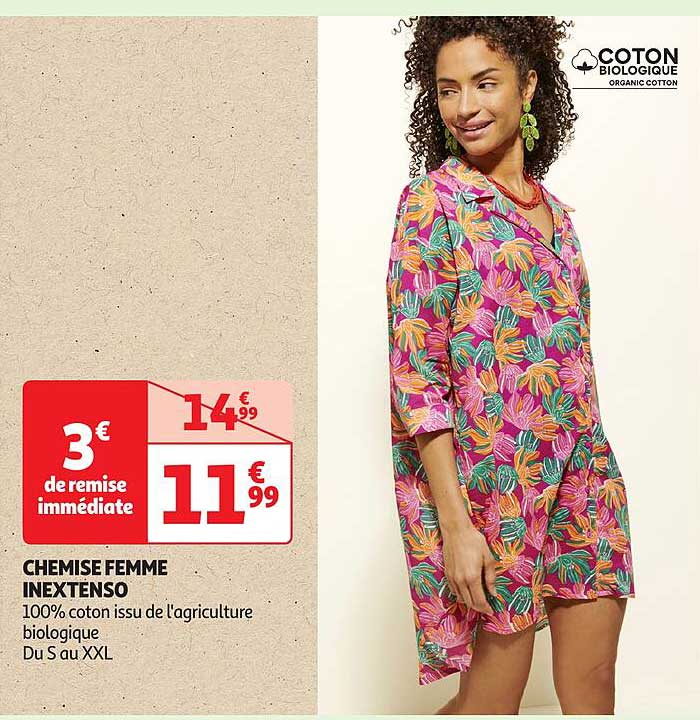 CHEMISE FEMME INEXTENSO
