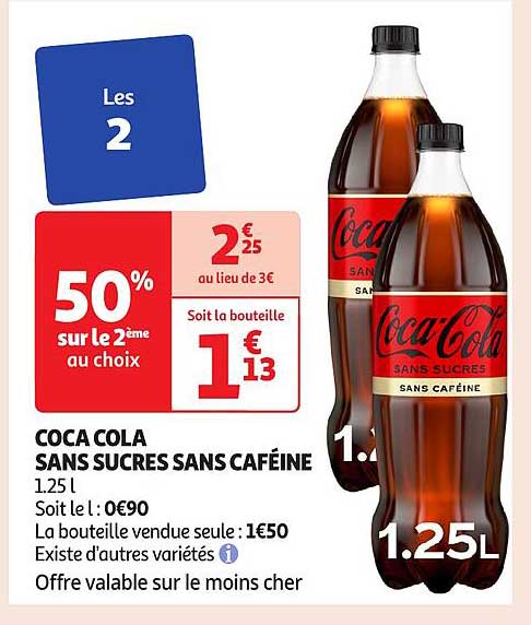 COCA COLA SANS SUCRES SANS CAFÉINE