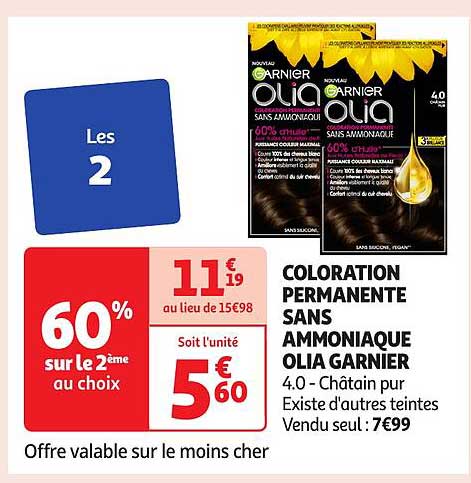 COLORATION PERMANENTE SANS AMMONIAQUE OLIA GARNIER