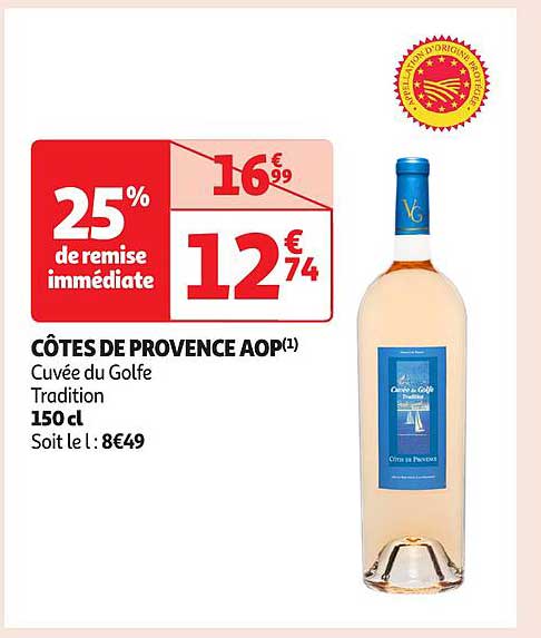 CÔTES DE PROVENCE AOP - Cuvée du Golfe Tradition