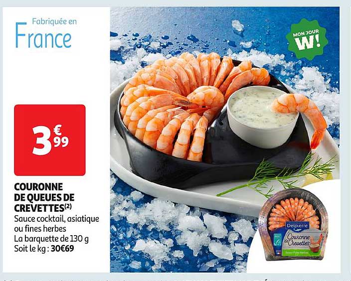 COURONNE DE QUEUES DE CREVETTES