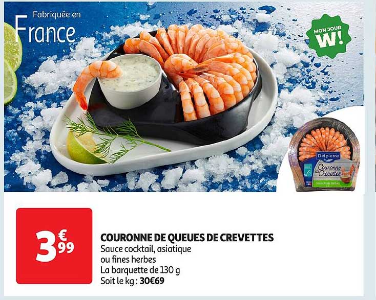 COURONNE DE QUEUES DE CREVETTES