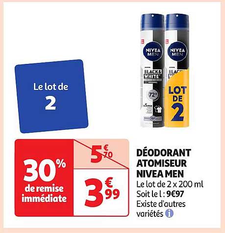 DÉODORANT ATOMISEUR NIVEA MEN
