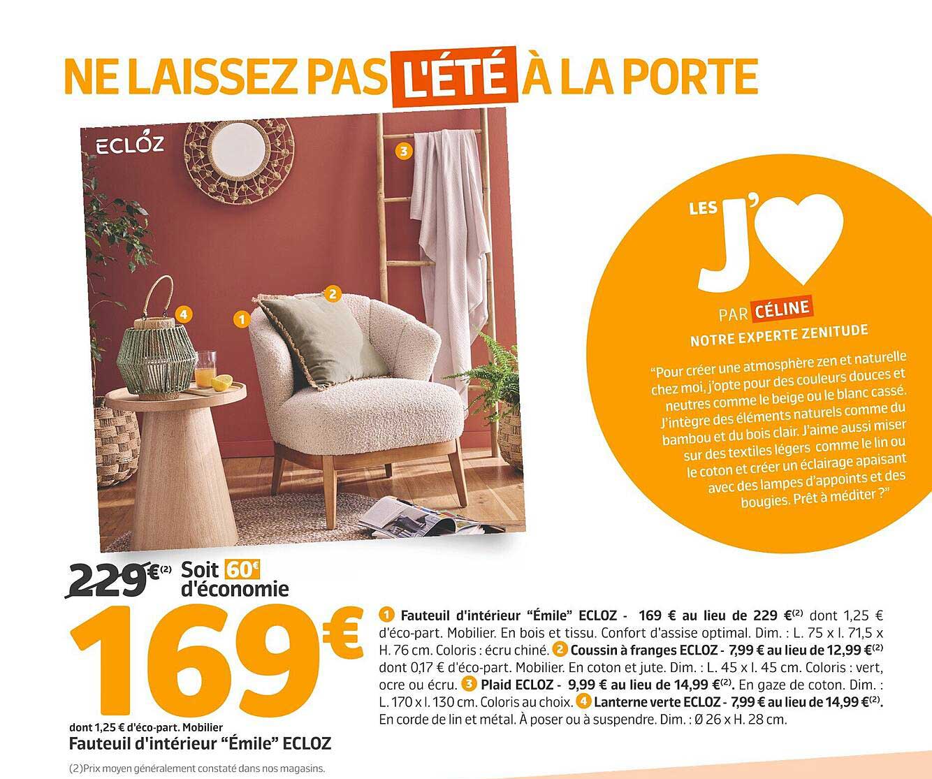 Fauteuil d'intérieur "Émile" ECLÖZ