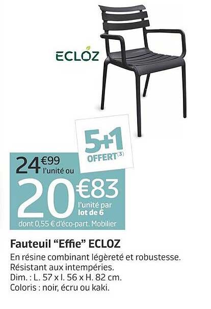 Fauteuil “Effie” ECLOZ