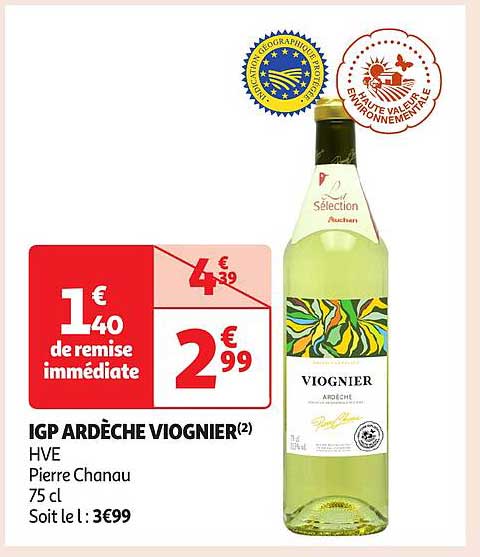 IGP ARDÈCHE VIOGNIER