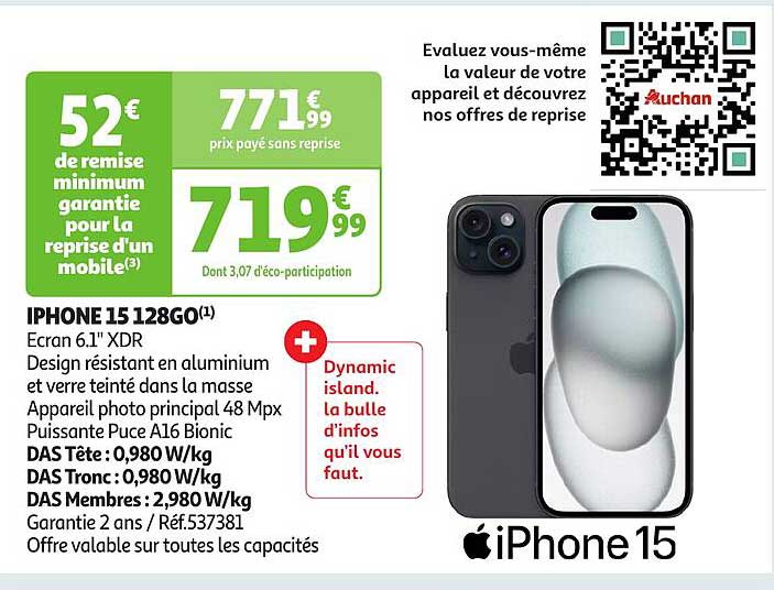 IPHONE 15 128GO
