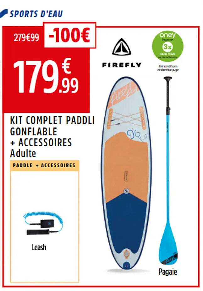 KIT COMPLET PADDLI GONFLABLE + ACCESSOIRES