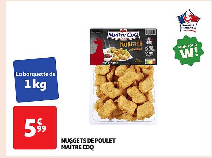 NUGGETS DE POULET MAÎTRE COQ