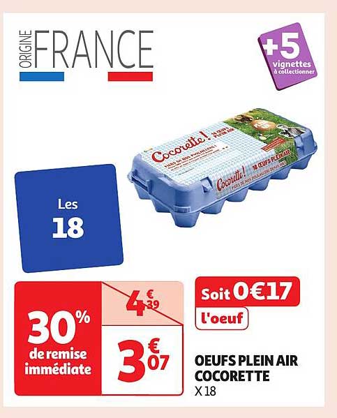 OEufs Plein Air Cocorette x 18
