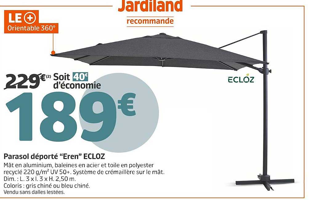 Parasol déporté “Eren” ECLOZ