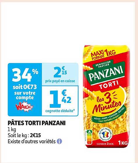 PÂTES TORTI PANZANI