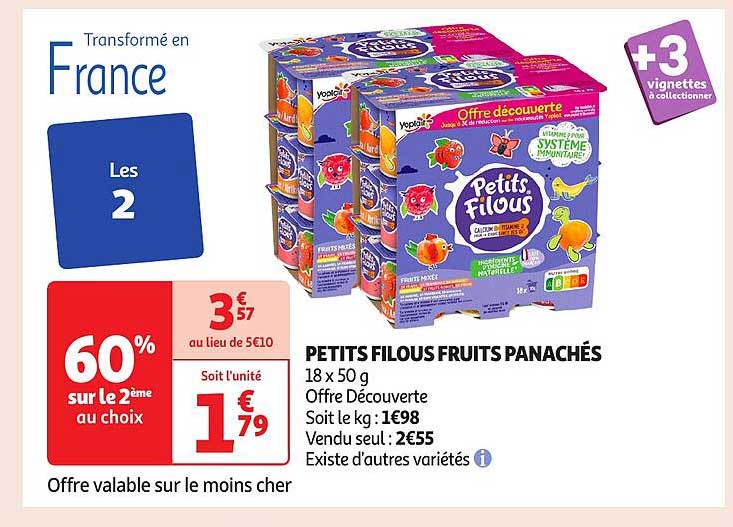 PETITS FILOUS FRUITS PANACHÉS