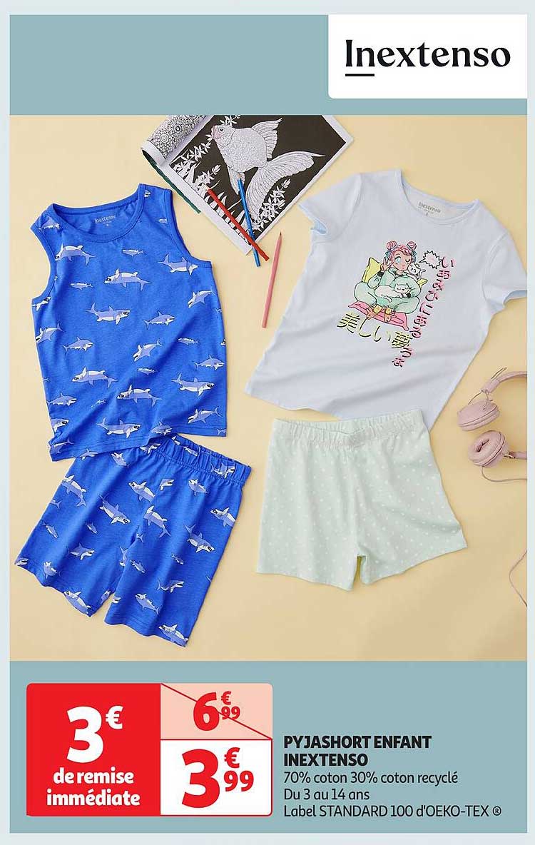PYJASHORT ENFANT INEXTENSO