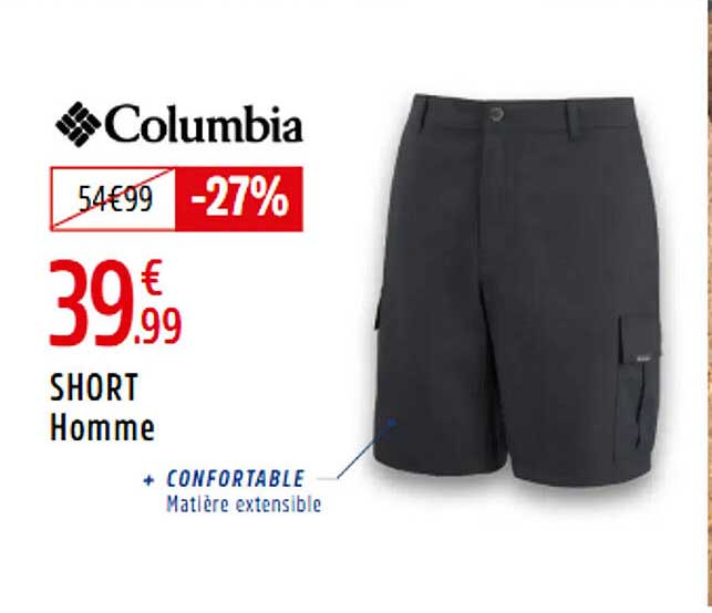 SHORT Homme Columbia -27%