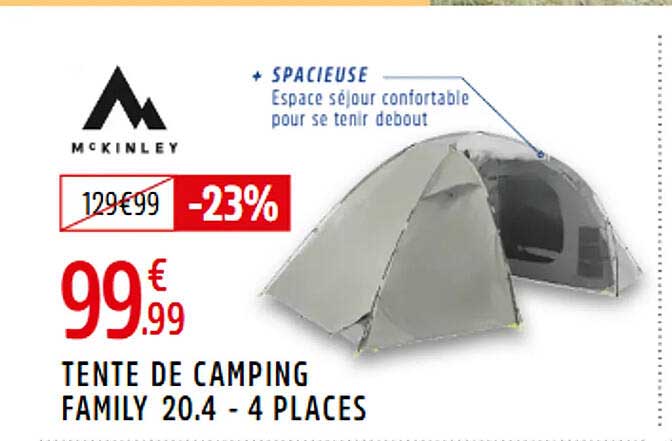 TENTE DE CAMPING FAMILY 20.4 - 4 PLACES