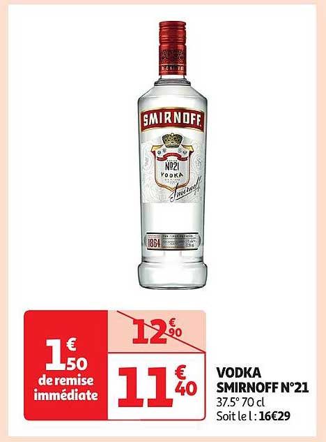 VODKA SMIRNOFF N°21