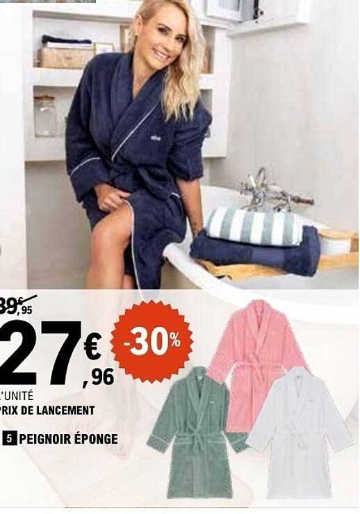5 PEIGNOIR ÉPONGE