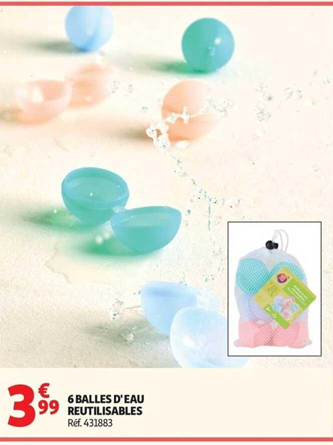 6 BALLES D’EAU REUTILISABLES