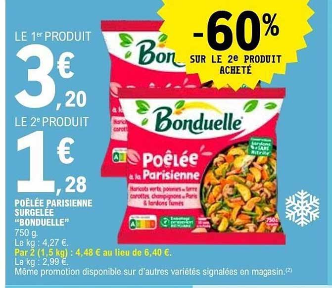 -60% sur le 2e produit acheté