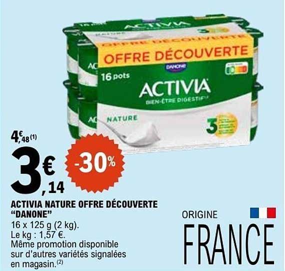 ACTIVIA NATURE OFFRE DÉCOUVERTE “DANONE”