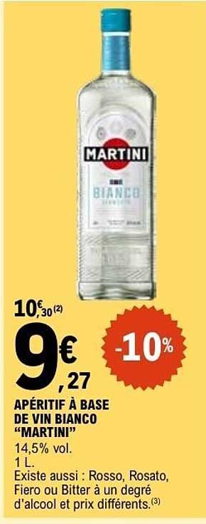 APÉRITIF À BASE DE VIN BIANCO "MARTINI"