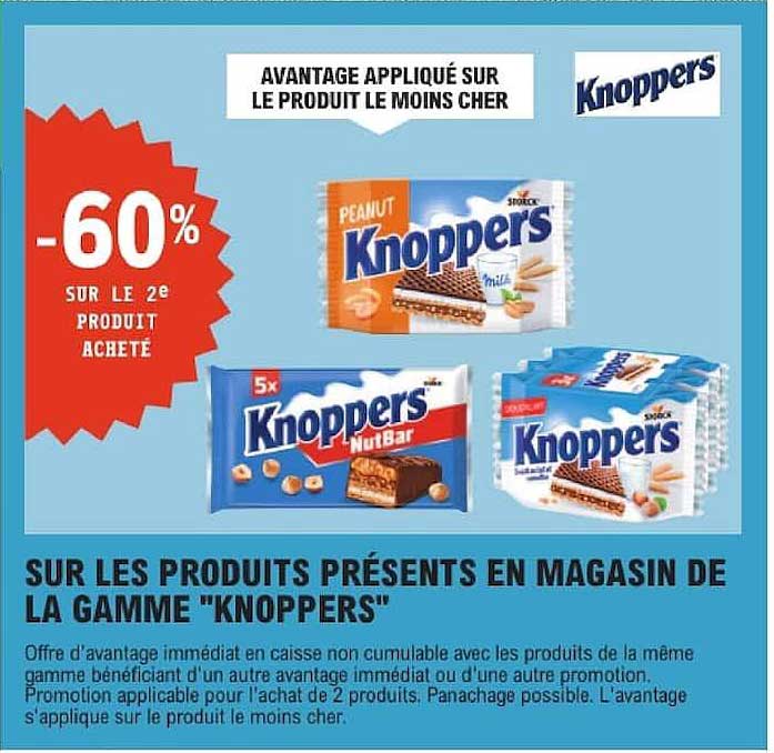 AVANTAGE APPLIQUÉ SUR LE PRODUIT LE MOINS CHER