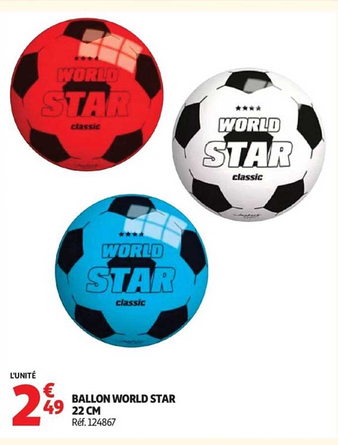 BALLON WORLD STAR 22 CM Réf. 124867