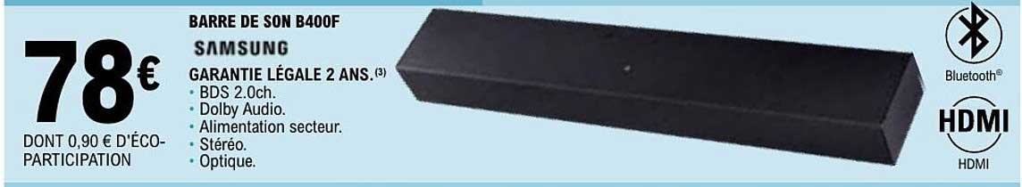 BARRE DE SON B400F SAMSUNG